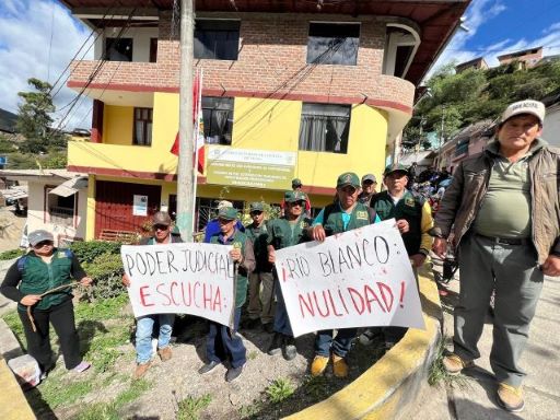 CASO RÍO BLANCO: ORGANIZACIONES INDÍGENAS SE MOVILIZAN EN AYABACA Y HUANCABAMBA PARA EXIGIR EL CESE DE IRREGULARIDADES EN SU DEMANDA JUDICIAL DE NULIDAD DEL INCONSULTO MEGRAPROYECTO MINERO 1 Foto2 nota7 2026